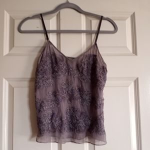 DNKY Lavender Purple Silk Top